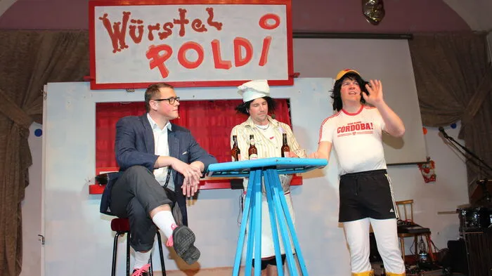Nicht nur die Akteure waren bei der Sitzung in Hochform . . .