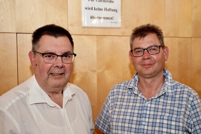 Bürgermeister Johann Winkler mit Johannes Krämmer von Kulturinitiative Gmünd