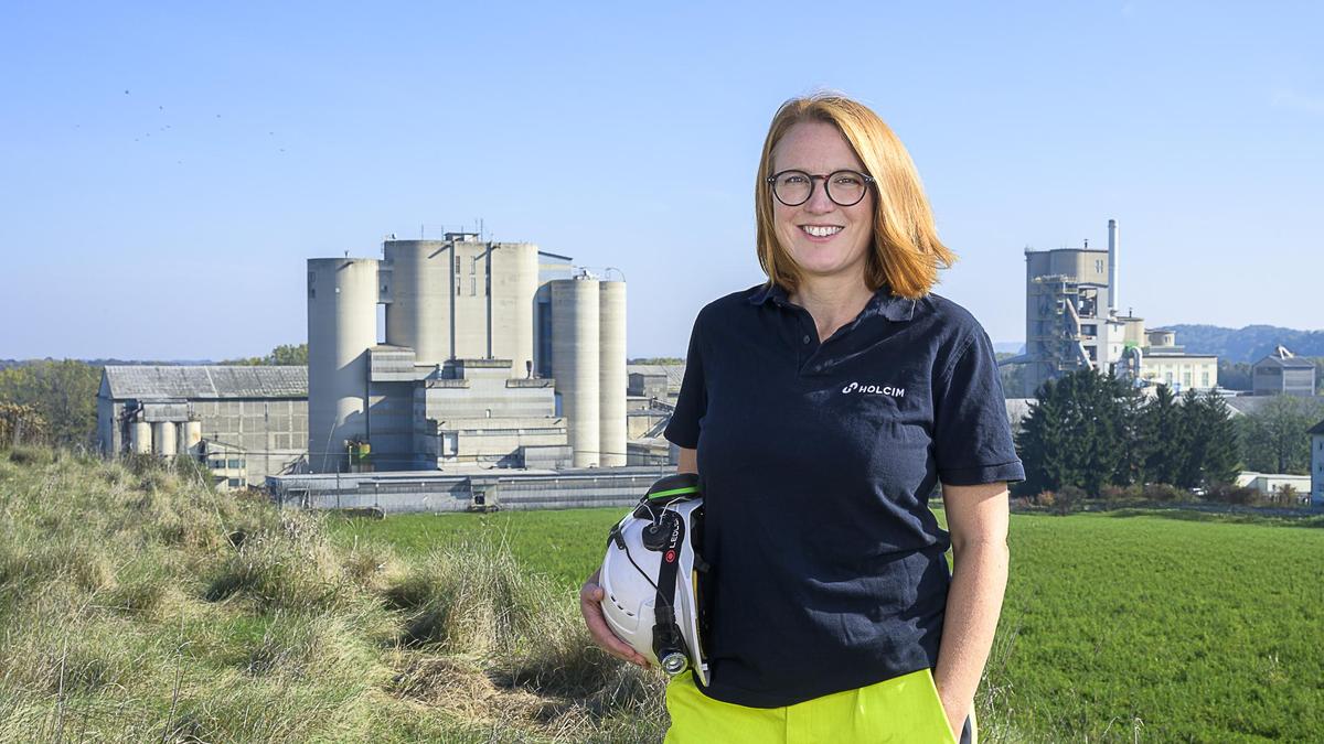 Martina Frieser ist die neue Leiterin des Holcim Zementwerks Retznei