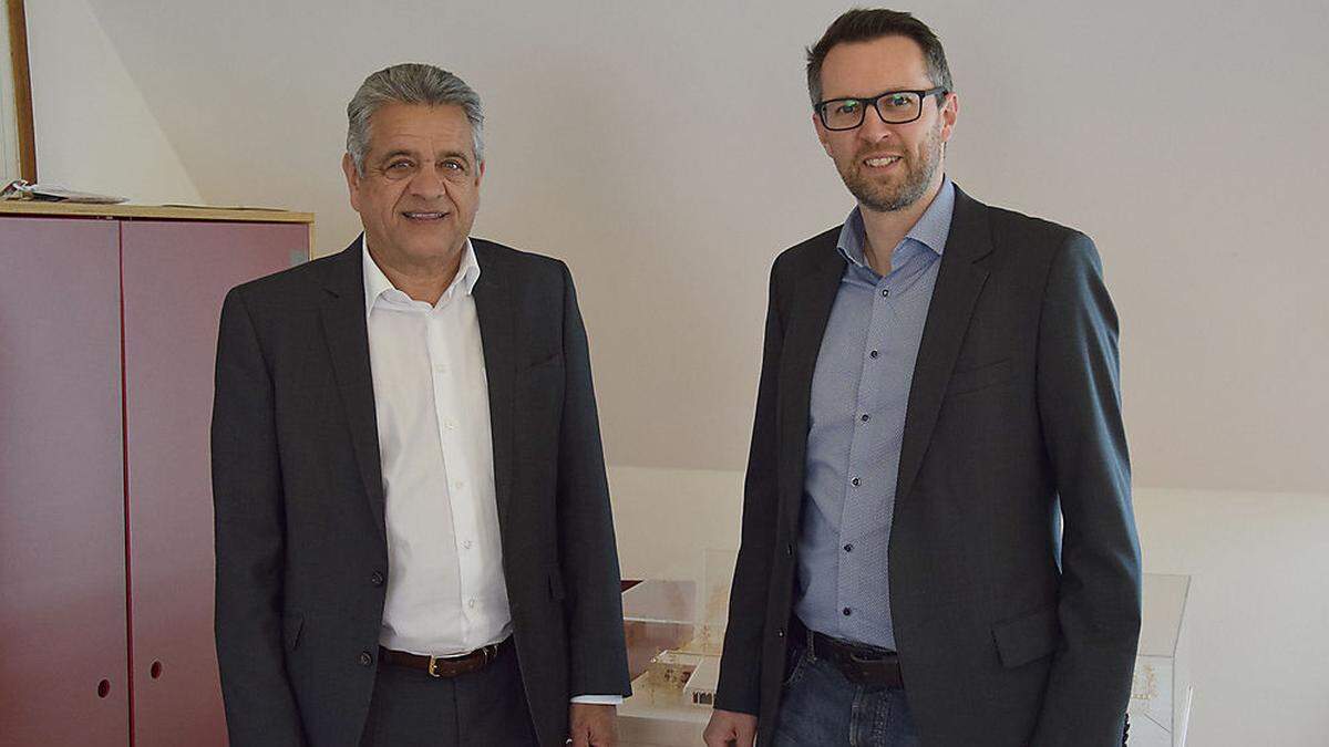 Neo-Geschäftsführer Gunter Brandstätter (rechts) mit Obmann Gerhard Mock 