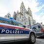 Großes Polizeiaufgebot vor dem Stephansdom