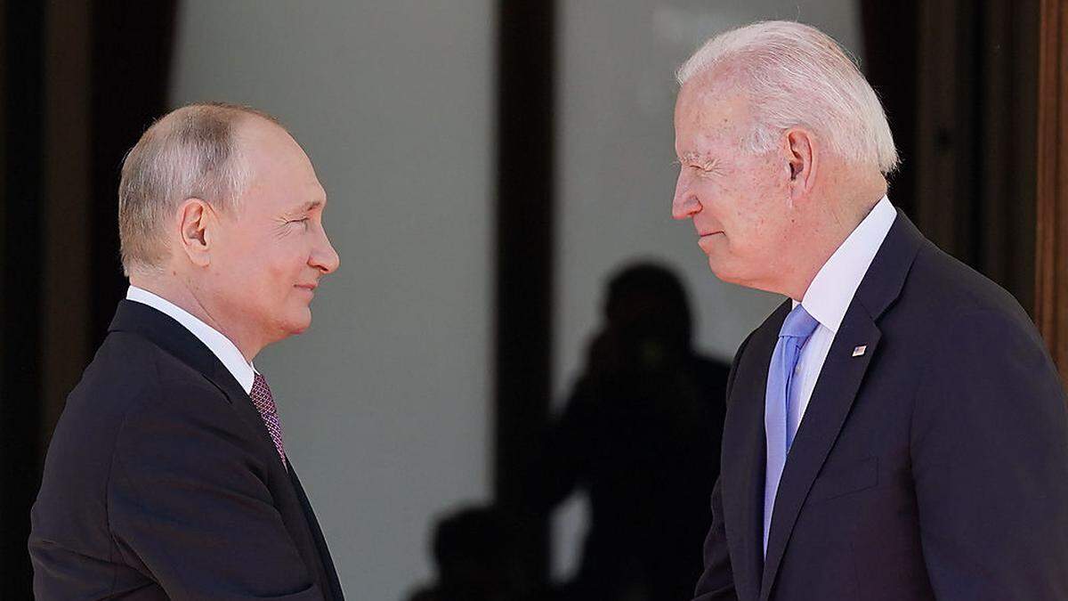 Russlands Präsident Wladimir Putin und US-Präsident Joe Biden