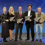 Springer, Schaunig und Kaiser überreichten die Preise an Natali Mosser (AHA), Jörg Kerschbaumer (Imendo), Christoph Kulterer (Hasslacher), Gerhard Kraxner (KRV) 
