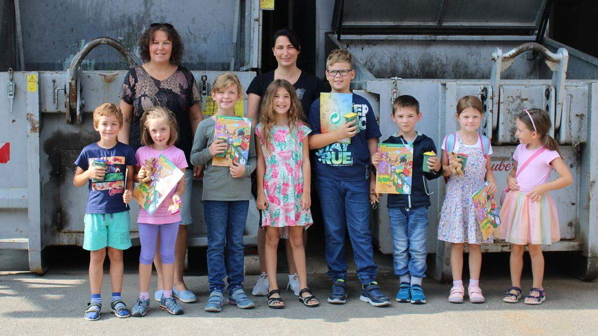 Früh übt sich, wer ein Meister werden will: Junger Besuch im Abfallwirtschaftszentrum Knittelfeld