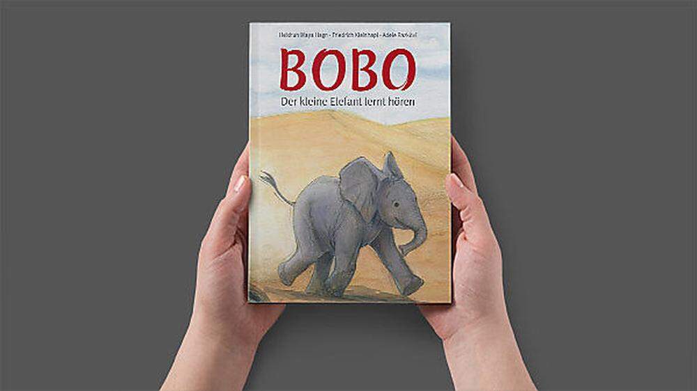 Das Kinderbuch „Bobo – Der kleine Elefant lernt hören&quot; soll helfen, Aufmerksamkeit für Kinder mit Hörminderung zu schaffen