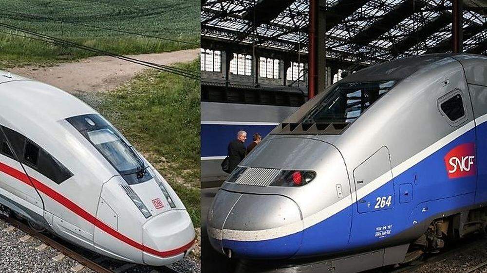 Alstom ist der Hersteller des TGV, Siemens fertigt den ICE – die Fusion könnte heute scheitern                    
