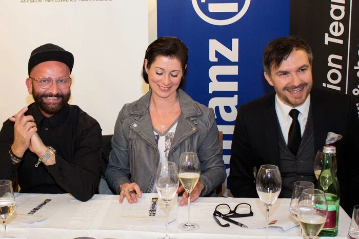 Jurymitglieder: Coiffeur Dieter Ferschinger, Heike Steidl, Sascha Penkoff vom Art &amp; Fashion Team