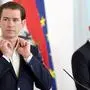 Bundeskanzler Kurz und Gesundheitsminister Mückstein