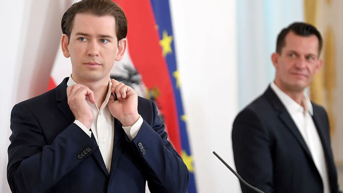 Bundeskanzler Kurz und Gesundheitsminister Mückstein