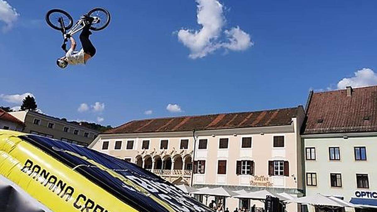 Gleich vier BMX-Shows der Banana Crew wurden geboten