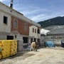 Der Baufortschritt an der Dolomitenhalle ist laut Bürgermeisterin Blanik voll auf der Zeitschiene