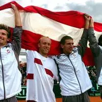 Alex Peya, Stefan Koubek, Jürgen Melzer und Julian Knowle (von links)