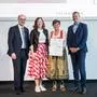 Gemeindebund-Präsident Johannes Pressl, Ministerin Claudia Bauer, Vizebürgermeisterin Birgit Sandler und Christoph Jünger von Unicef Österreich