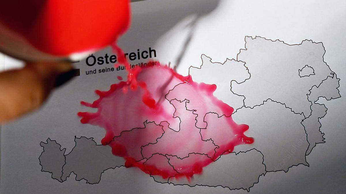 Ganz Österreich bleibt rot