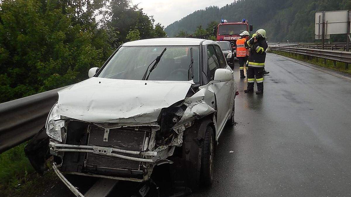 Unfall auf der S6 bei Leoben 