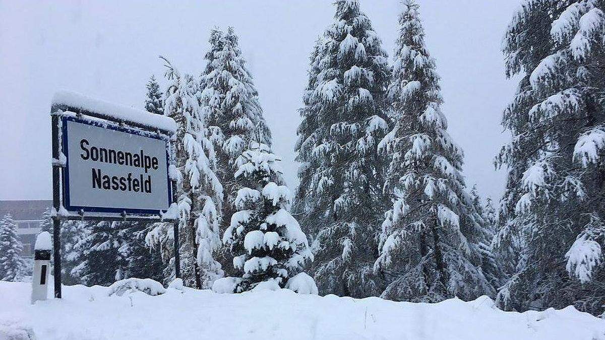 Gestern legte Frau Holle mal einen ersten Grundstein für die Wintersaison in Kärnten