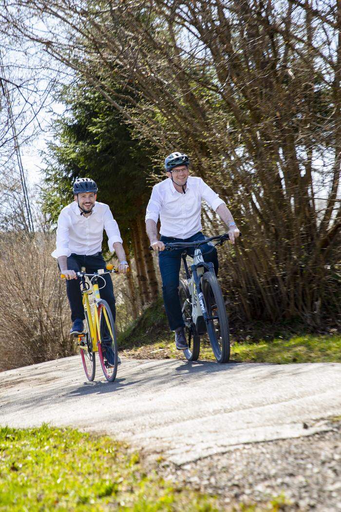 Die beiden Landesräte Sebastian Schuschnig und Martin Gruber