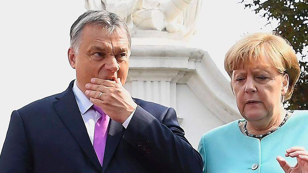 Viktor Orban und Angela Merkel 