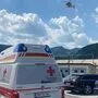 Das Kind wurde mittels Hubschrauber nach Graz geflogen