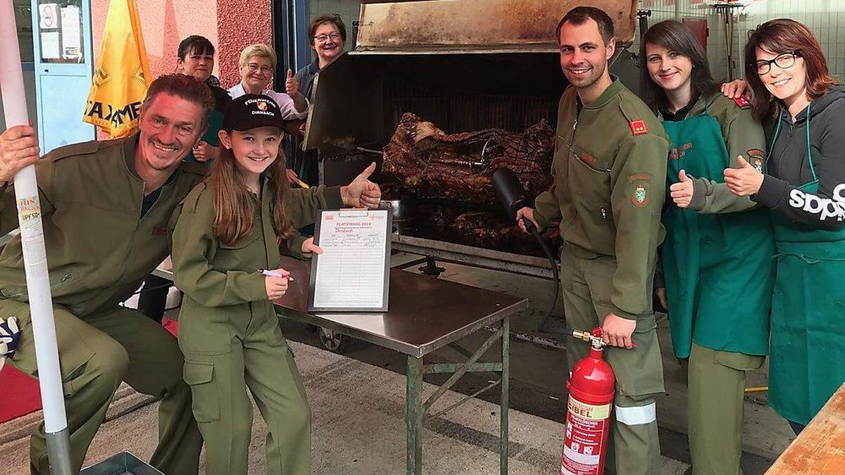 Unterschriftenjagd von der FF Dirnbach