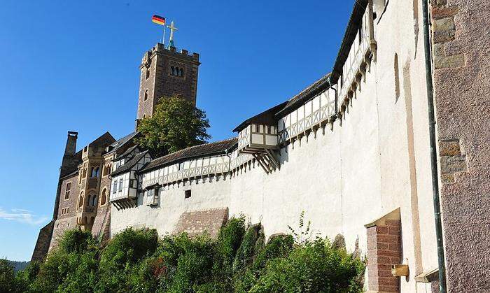 Die symbolträchtige Wartburg über Eisenach