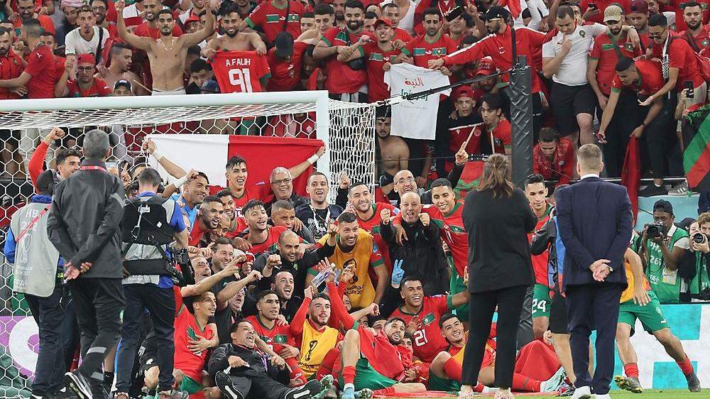 Marokko gewinnt gegen Portugal und steht im Halbfinale