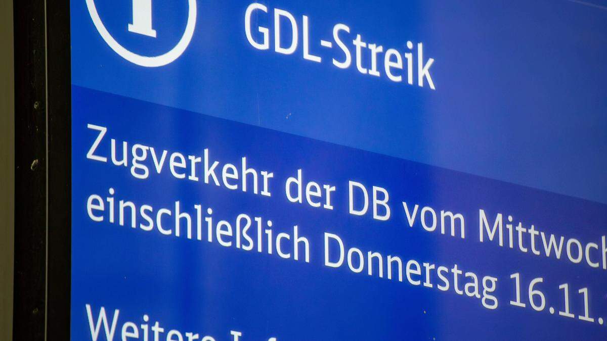 Warnstreik der GDL Gewerkschaft deutscher Lokführer