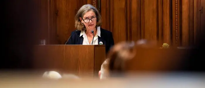 Bürgermeisterin Elke Kahr im Grazer Gemeinderat