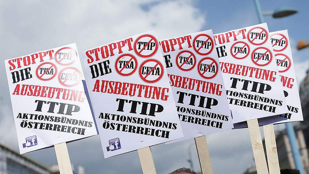 Seit Monaten wird auch in Österreich gegen das geplante Freihandelsabkommen demonstriert