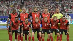 Österreichs Startformation im Spiel gegen Algerien