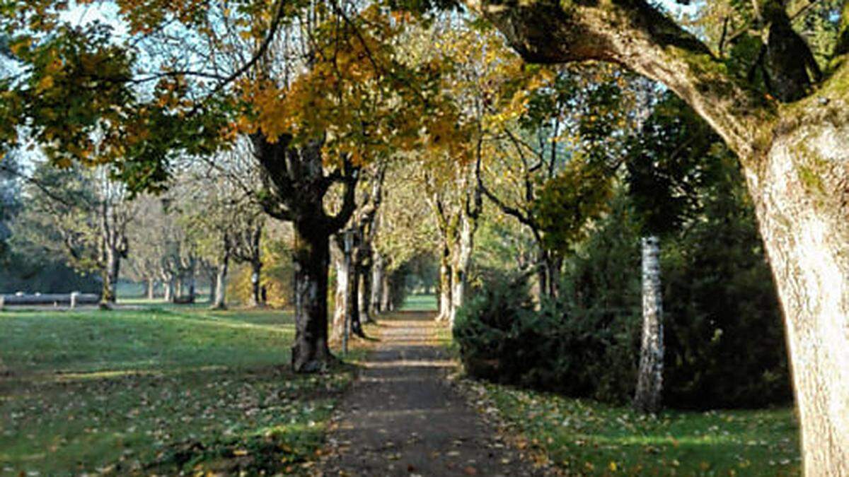 &quot;Zehn Schritte zum seelischen Wohlbefinden&quot; führen Interessierte durch den Kurpark in Bad Gleichenberg