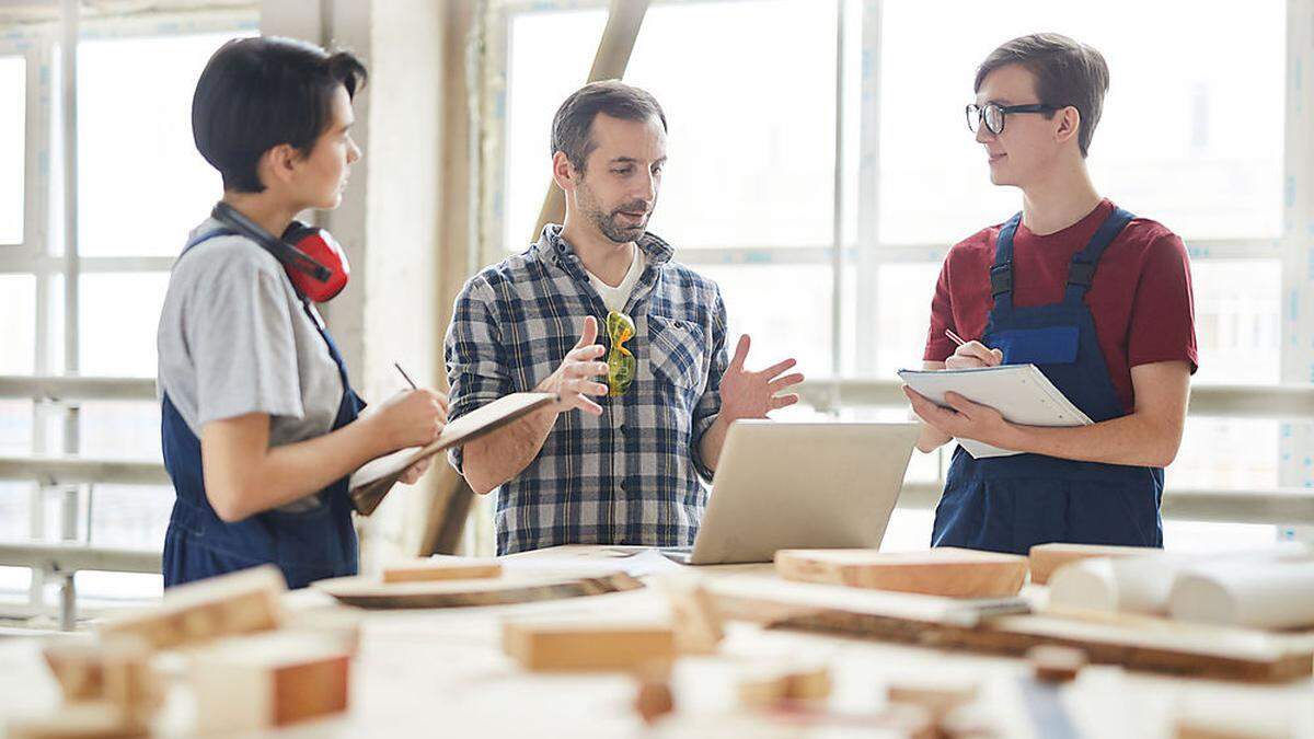 Lehrlinge in Ausbildung