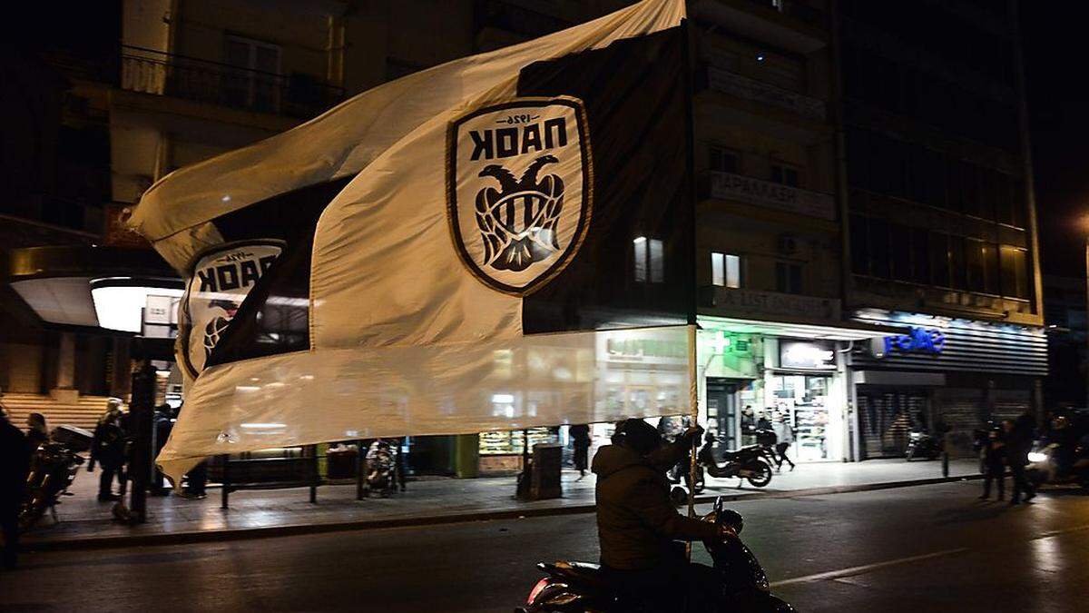 Die Fans von PAOK Saloniki gingen auf die Straßen.