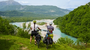 Ragogna und der Tagliamento-Fluss