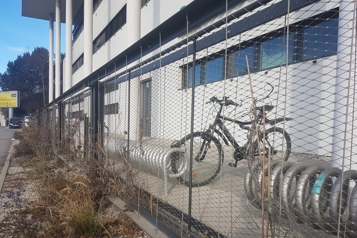 Der neue Radabstellplatz wird bereits genutzt.