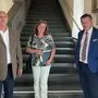 Heinrich Petric, Heidrun Spörk-Mattuschka und Bürgermeister Christian Scheider nach dem Bürgergespräch.