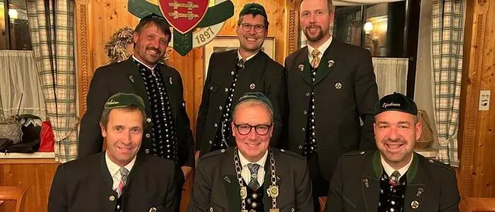 Vorne von links: Harald Trummer, Bernd Lippacher, Christian Pfortner. Hinten: Thomas Steinberger, Bernhard Wechselberger, Karl Maier