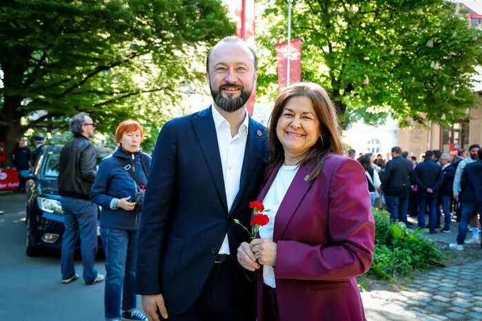SPÖ-Landeschef Max Lercher und Spitzenkandidatin Doris Kampus