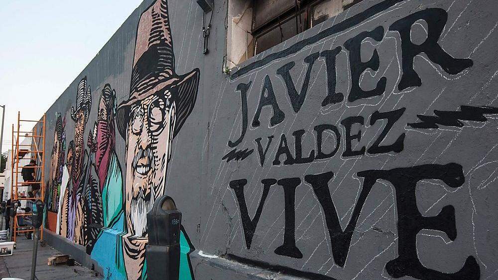 Das Bild auf einer Mauer in Monterrey erinnert an den preisgekrönten Journalisten Valdez  