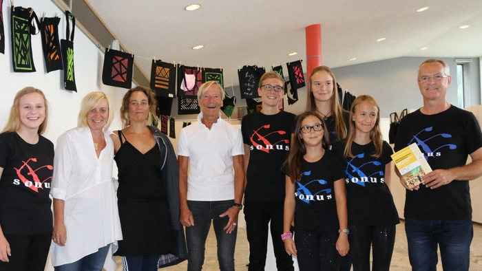 Der künstlerische Leiter Janez Gregorič, die Dozenten und die Schüler freuten sich über das gelungene Konzert.