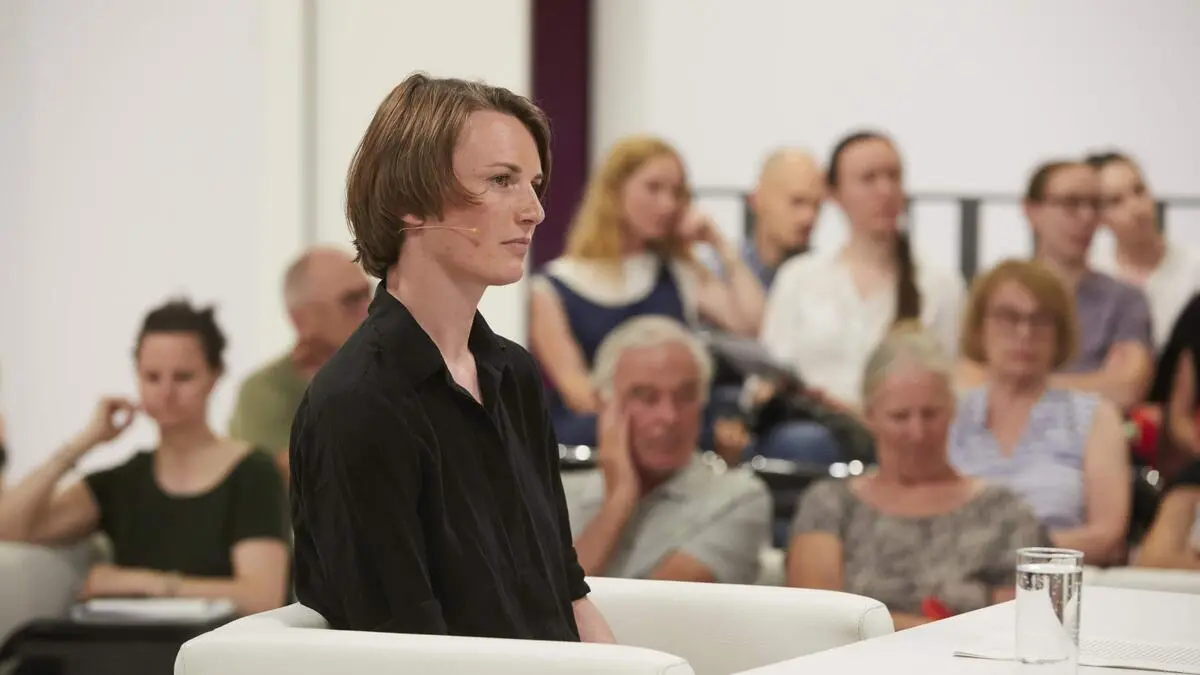 Julia Jost bei der Lesung um den Bachmann-Preis