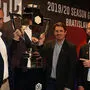 Die Vertreter der drei österreichischen Teilnehmer freuen sich auf die CHL-Gruppenphase
