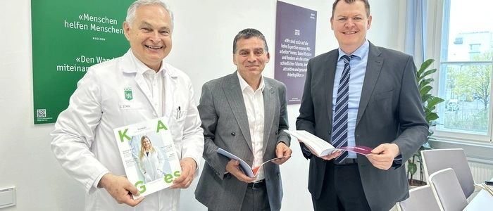 Vorstandsvorsitzender Gerhard Stark, Kages-Aufsichtsratschef Peter Umundum, Finanzvorstand Ulf Drabek: Eine der größten Reformen der Geschichte – und jetzt kommt die Tochtergesellschaft für neue Projekte