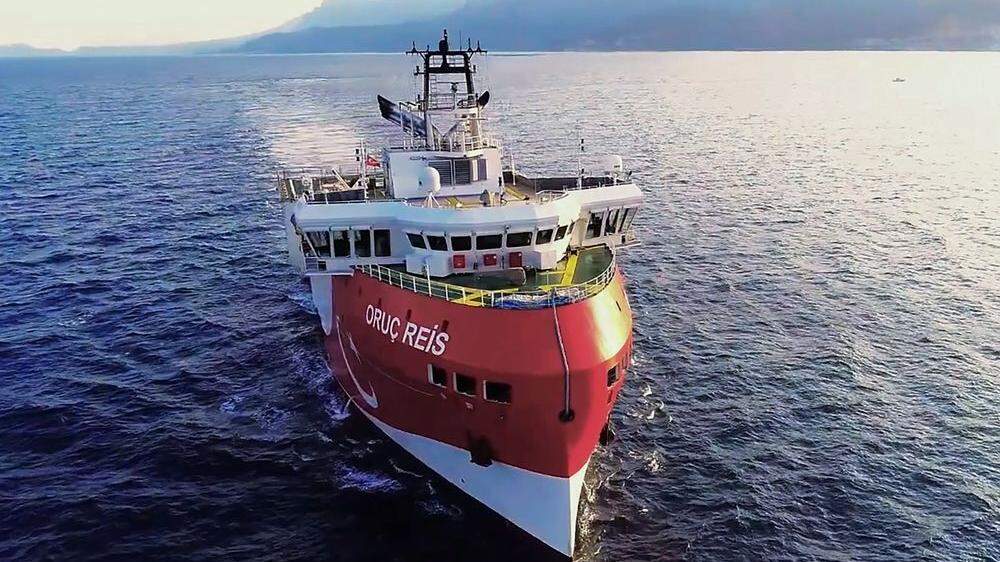 Das türkische Forschungsschiff Oruc Reis irritierte im Vorjahr im östlichen Mittelmeer  