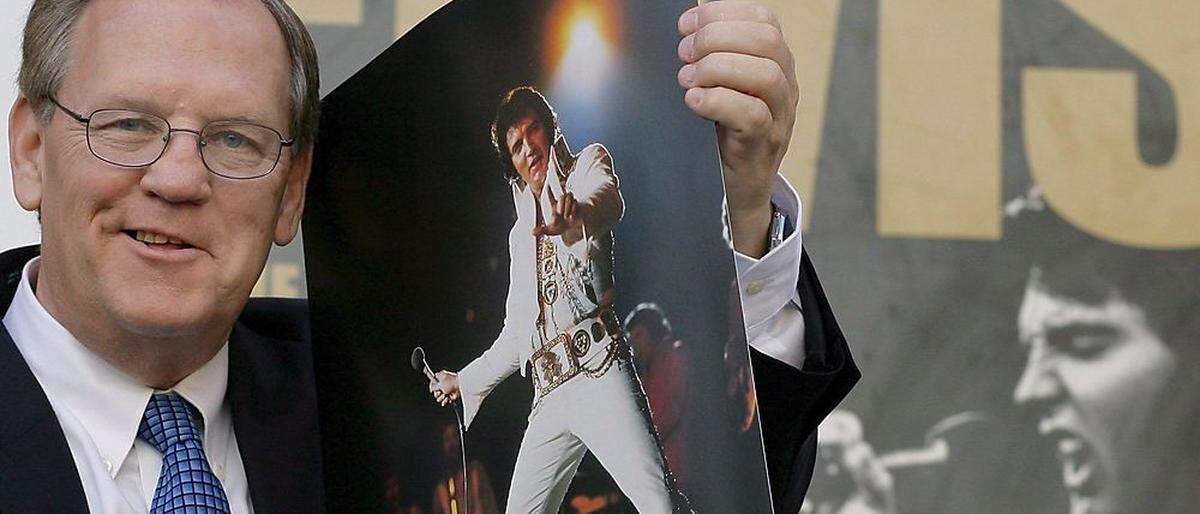 Ed Bonja 2007 bei der Eröffnung einer Elvis-Ausstellung zum 30. Todestag des Musikers