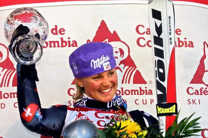 © GEPA-811 - FLACHAU - ALTENMARKT,ZAUCHENSEE, SALZBURG, AUSTRIA,08.MÄRZ.02 - FIS -WELTCUPFINALE, ALPIN 2002, RIESENTORLAUFWELTCUP  Bild zeigt Sonja Nef (SUI)  © GEPA pictures/ Hans Simonlehner