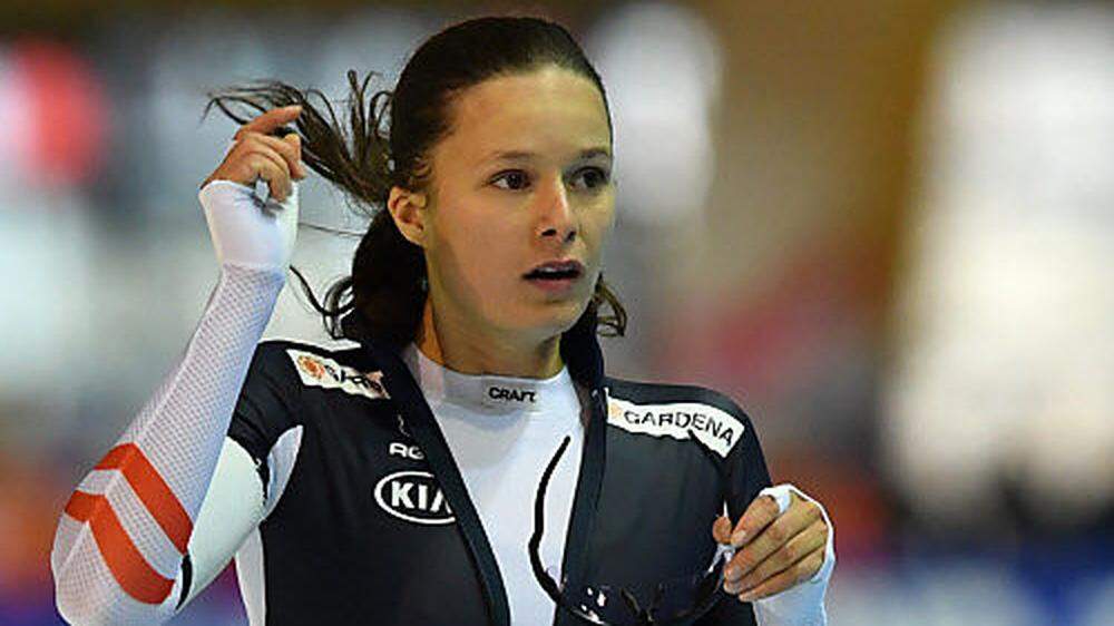 Vanessa Herzog ist als Erste der österreichischen Delegation im Olympischen Dorf in Pyeongchang