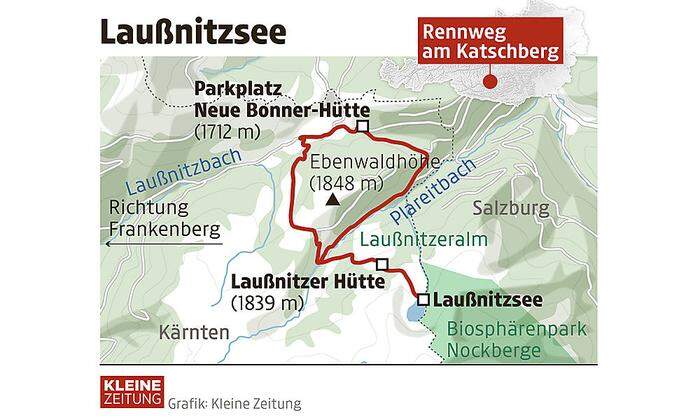 Die Route zum Laußnitzsee