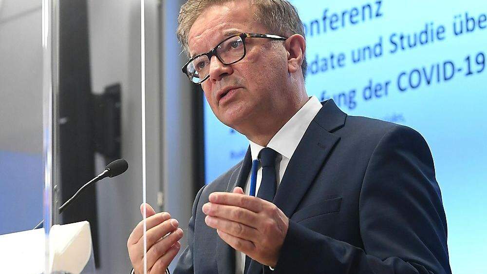 Gesundheitsminister Rudolf Anschober: Die Zahl der Neuinfektionen sinkt, aber die Zahl der Todesfälle steigt.