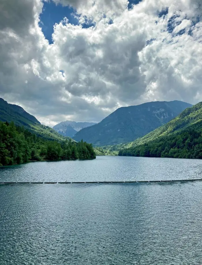 So sah es am Freibacher Stausee noch im August 2021 aus